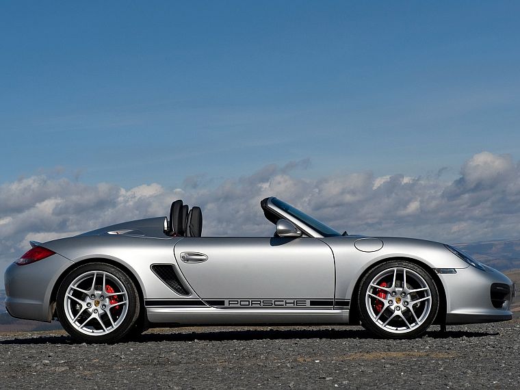 cars, convertible, grey cars, Porsche Boxter Spyder - desktop wallpaper