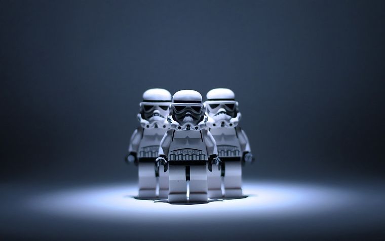 Star Wars, stormtroopers, objects, Legos - desktop wallpaper