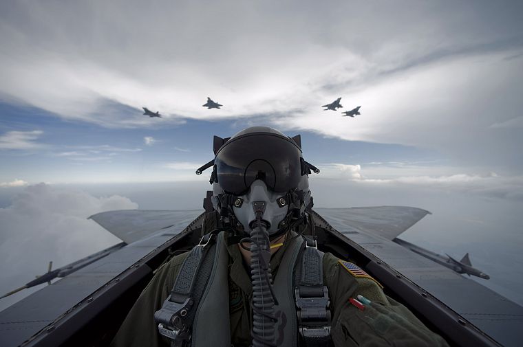 aircraft, military, Pilot, F-15 Eagle - desktop wallpaper