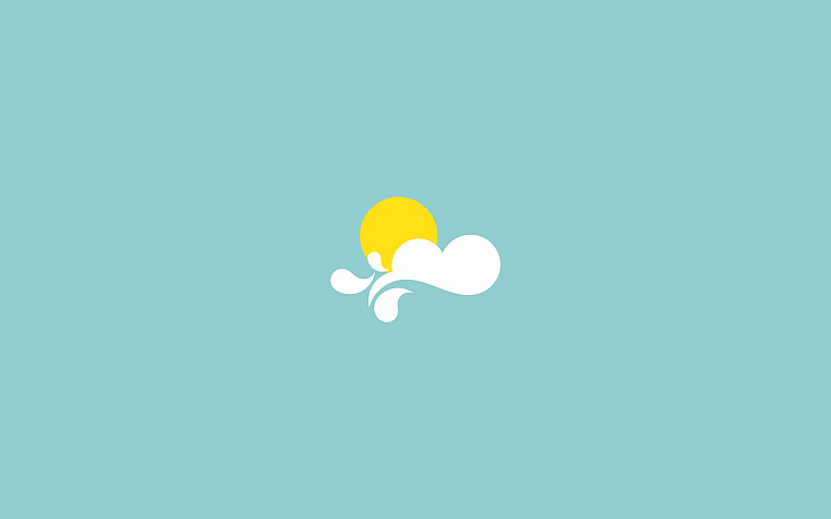 clouds, minimalistic, weather - desktop wallpaper