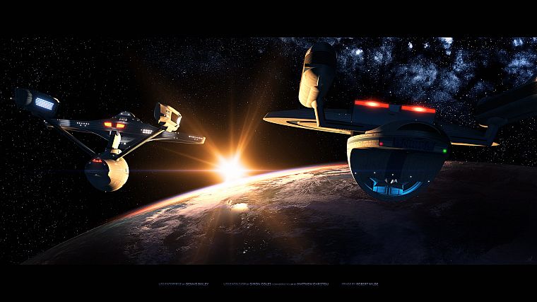 Star Trek, spaceships, vehicles - desktop wallpaper