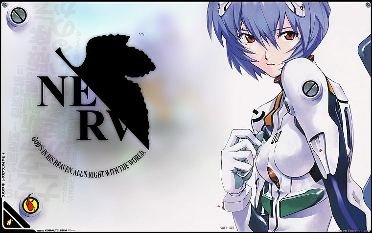 Ayanami Rei, Neon Genesis Evangelion, NERV - desktop wallpaper
