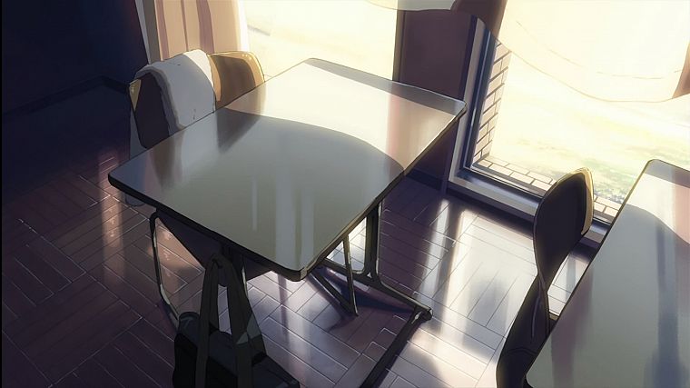 school, Makoto Shinkai, 5 Centimeters Per Second, desks - desktop wallpaper