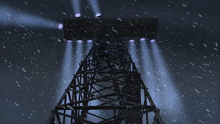 snow, tower, Makoto Shinkai, 5 Centimeters Per Second - desktop wallpaper