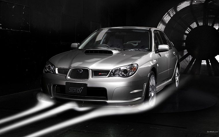 cars, Subaru, Subaru Impreza, wind tunnel - desktop wallpaper