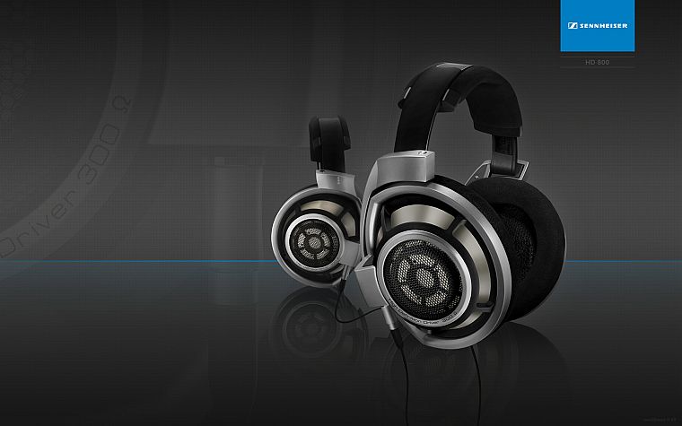 headphones, music - desktop wallpaper