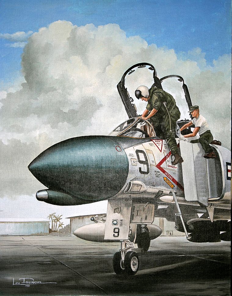 artwork, F-4 Phantom II - desktop wallpaper