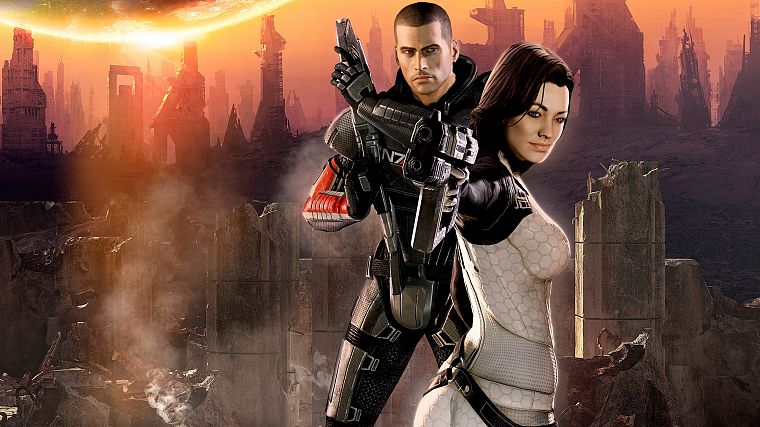 video games, Mass Effect, Miranda Lawson, BioWare, Mass Effect 2, Commander Shepard - desktop wallpaper