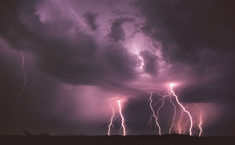 clouds, storm, weather, lightning - desktop wallpaper