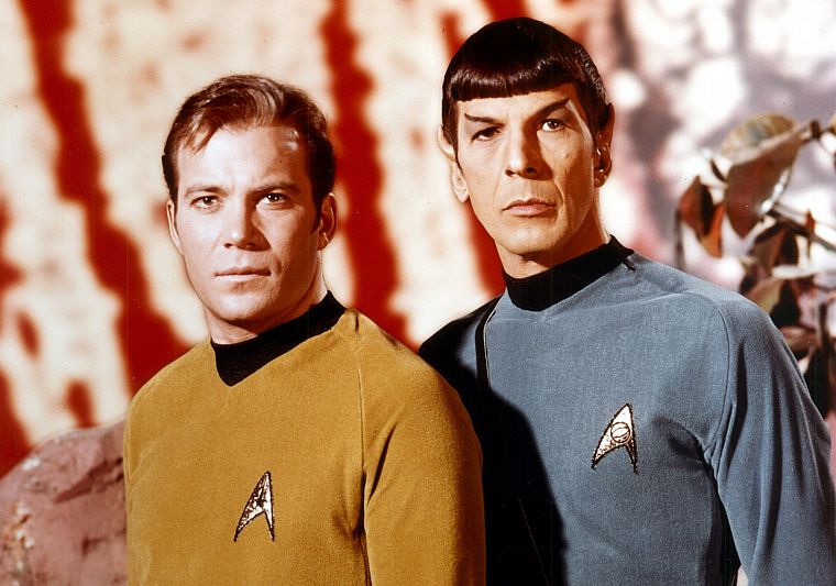 TV, Star Trek, Spock, James T. Kirk - desktop wallpaper