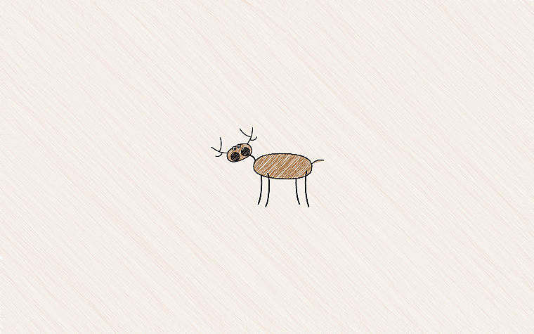 minimalistic, deer, artwork - desktop wallpaper