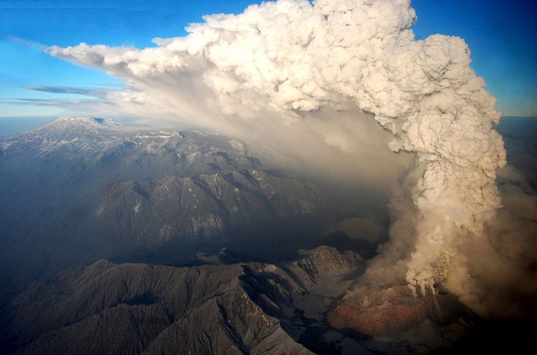 clouds, landscapes, volcanoes - desktop wallpaper