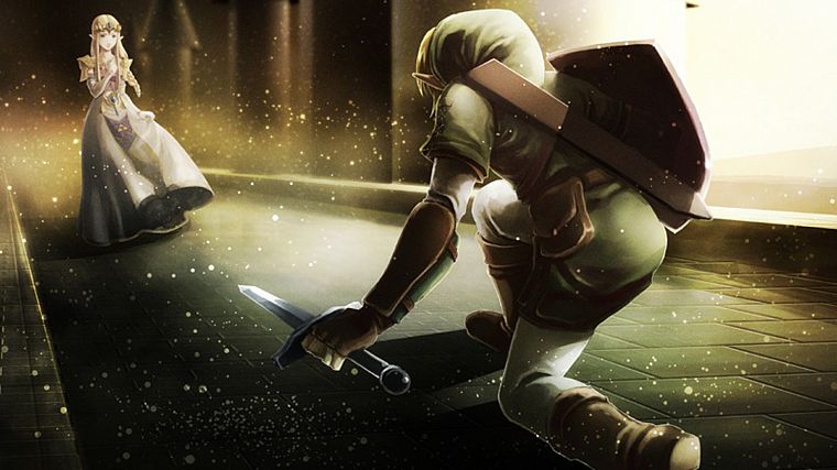 video games, Link, shield, The Legend of Zelda, oracle, swords - desktop wallpaper