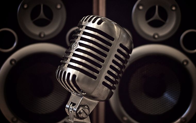 microphones - desktop wallpaper