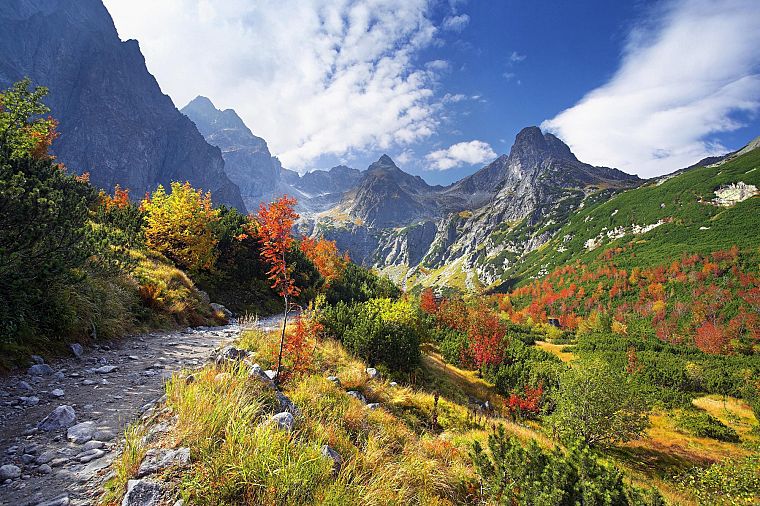 mountains, landscapes, nature, valleys, roads, Slovakia - desktop wallpaper