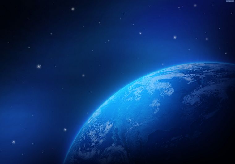 blue, planets, Earth - desktop wallpaper