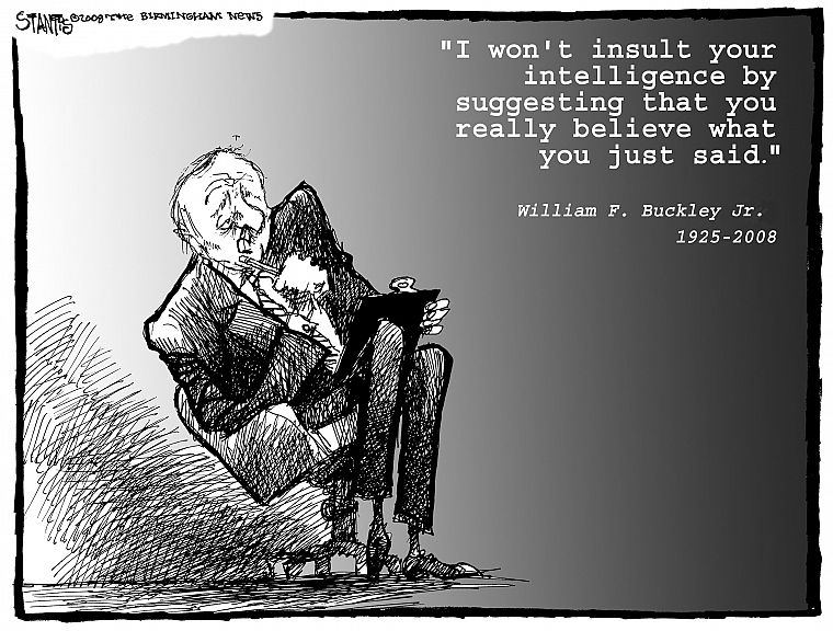 quotes, William F. Buckley - desktop wallpaper