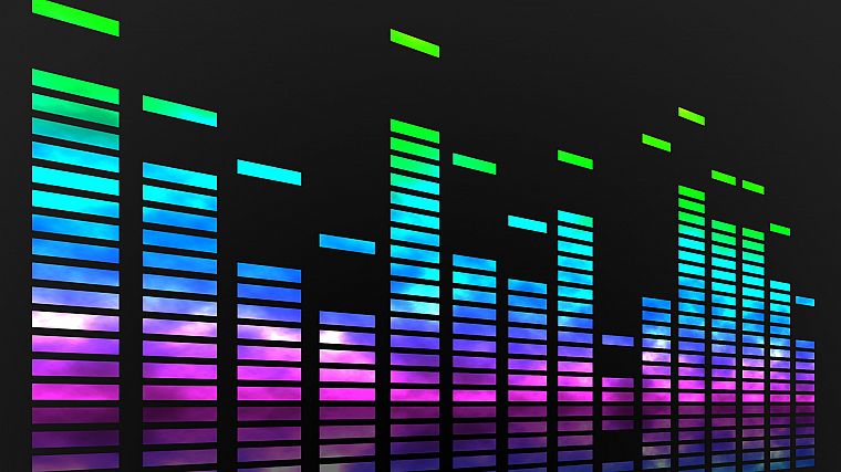 music, equalizer, sounds - desktop wallpaper