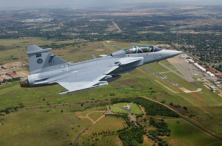 aircraft, military, planes, Jas 39 Gripen, South African Air Force - desktop wallpaper
