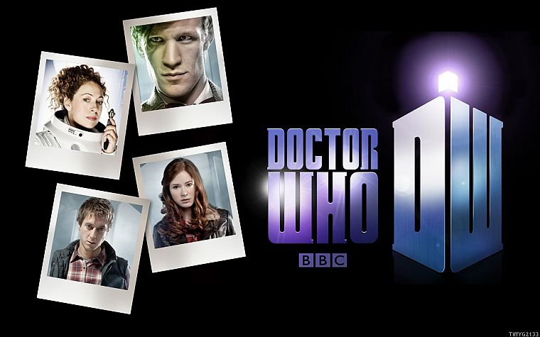 Matt Smith, Amy Pond, Eleventh Doctor, Doctor Who, River Song, Rory Williams - desktop wallpaper