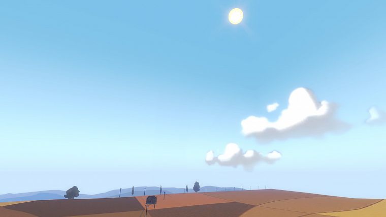 clouds, Sun, Team Fortress 2, skyscapes, farmland - desktop wallpaper