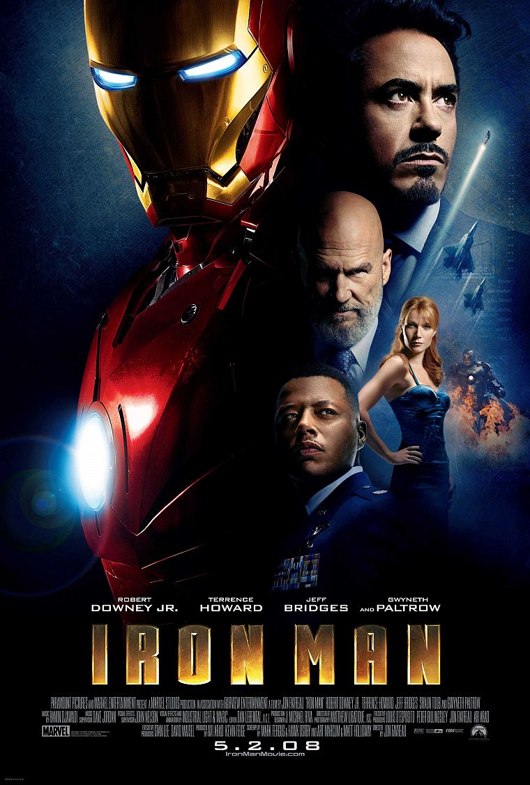 Iron Man, Tony Stark, Robert Downey Jr, Gwyneth Paltrow, Jeff Bridges, movie posters, Pepper Potts, Obadiah Stane, James Rupert - desktop wallpaper
