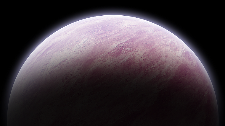 outer space, pink, planets - desktop wallpaper