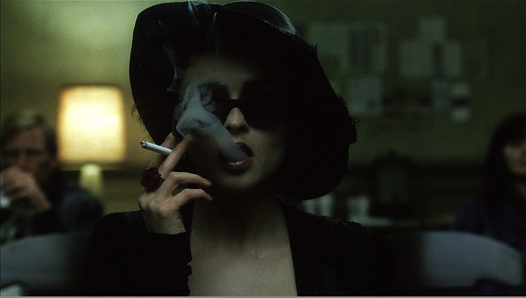 smoking, Fight Club, Helena Bonham Carter, cigarettes, Marla Singer - desktop wallpaper