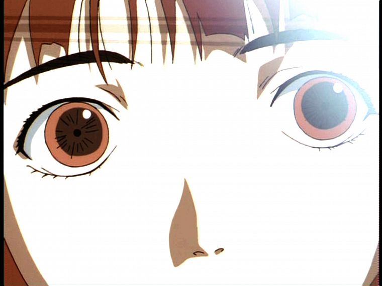 brunettes, Serial Experiments Lain, brown eyes, Iwakura Lain, anime, anime girls - desktop wallpaper