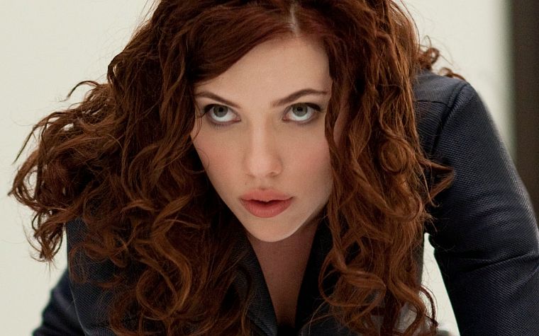 women, Scarlett Johansson, actress, Iron Man 2 - desktop wallpaper