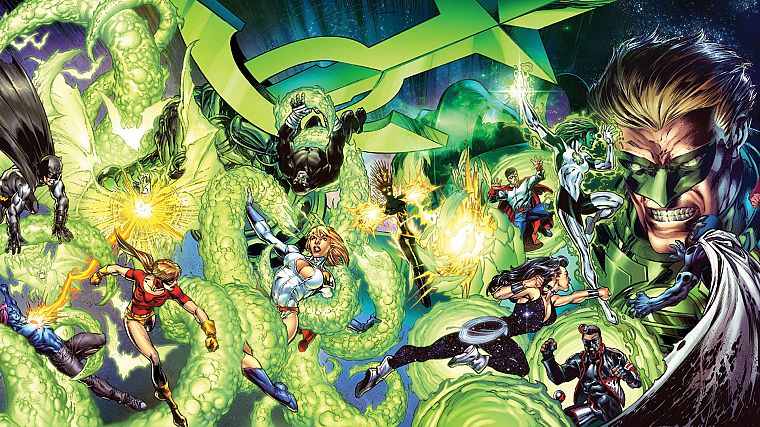 Batman, crossovers, Justice Society of America, Justice League of America - desktop wallpaper