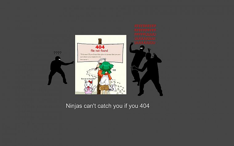 ninjas cant catch you if, Yotsuba, 404, Yotsubato - desktop wallpaper