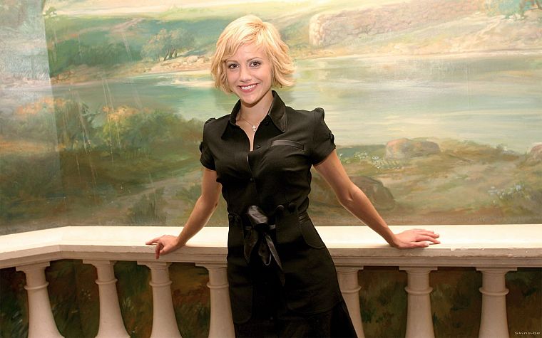 women, black dress, Brittany Murphy - desktop wallpaper