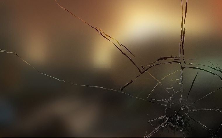 broken, glass, blur, gaussian blur - desktop wallpaper