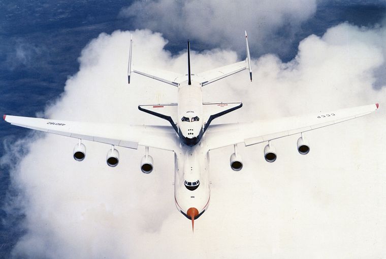 aircraft, Soviet, USSR, Antonov An-225, Buran shuttle - desktop wallpaper