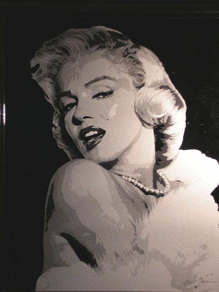 Marilyn Monroe, artwork - desktop wallpaper