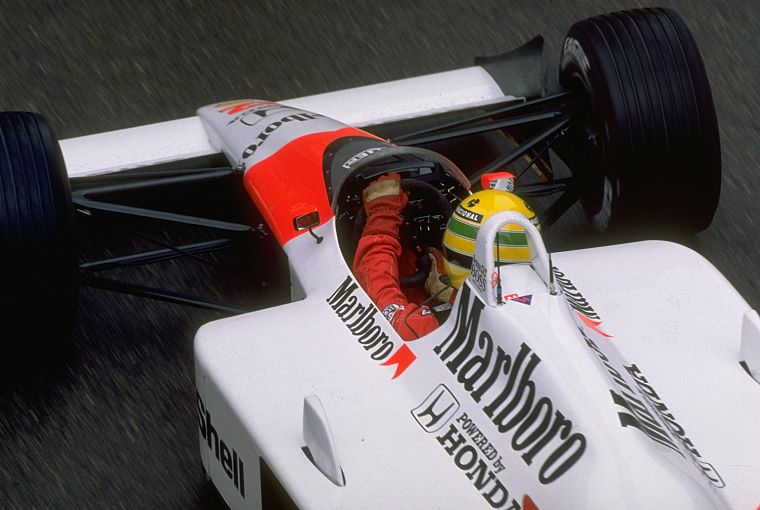 Formula One, Ayrton Senna, cigarettes, racing cars, 1988 - desktop wallpaper