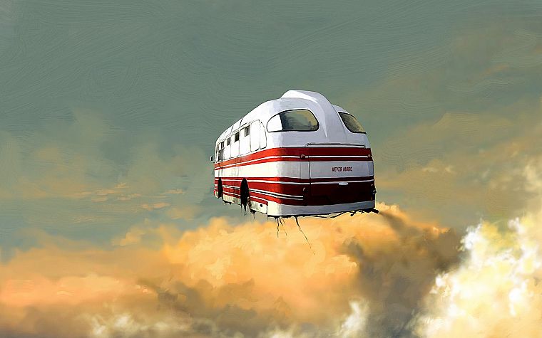 funny, bus, Airbus, Pullman - desktop wallpaper