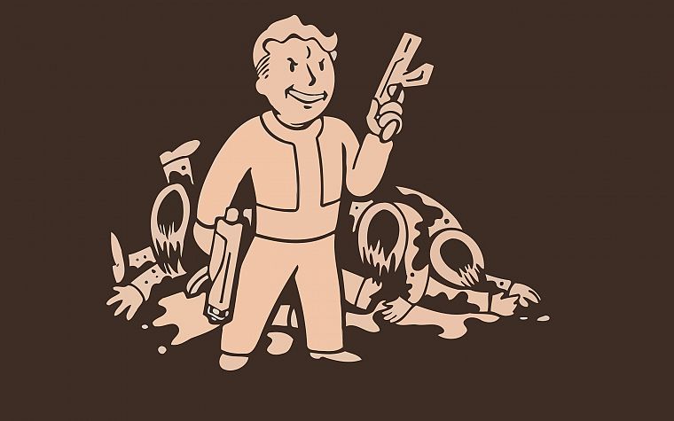 video games, Fallout, Vault Boy - desktop wallpaper