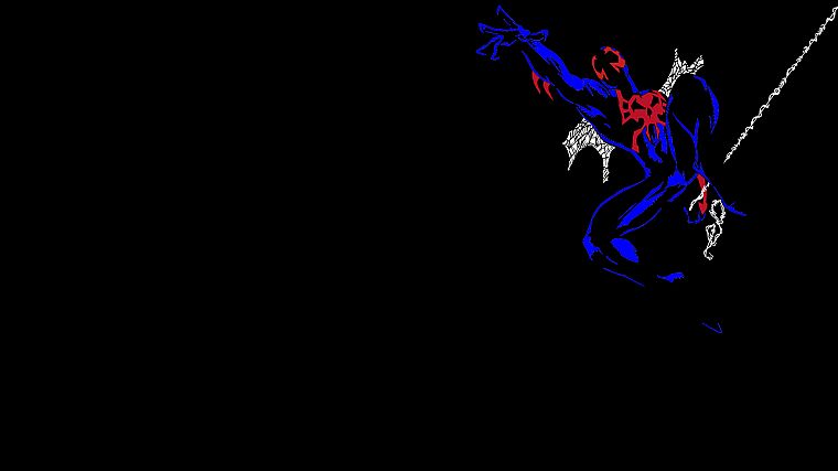 Spider-Man, black background - desktop wallpaper