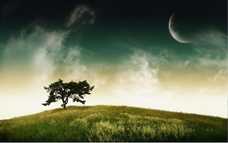landscapes, nature, Moon, photo manipulation, The Legend of Zelda: Majoras Mask, Majora - desktop wallpaper