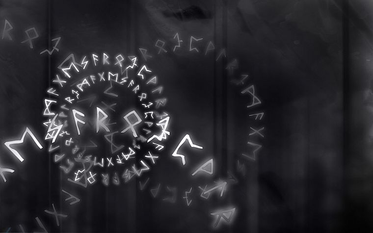 runes, futhark - desktop wallpaper