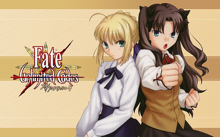 Fate/Stay Night, Tohsaka Rin, Type-Moon, Saber, Fate series - desktop wallpaper