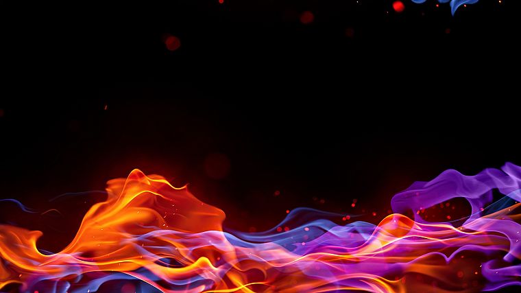 fire, rainbows, TagNotAllowedTooSubjective, black background, colors, color spectrum - desktop wallpaper