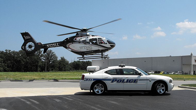 helicopters, cars, police, vehicles - desktop wallpaper
