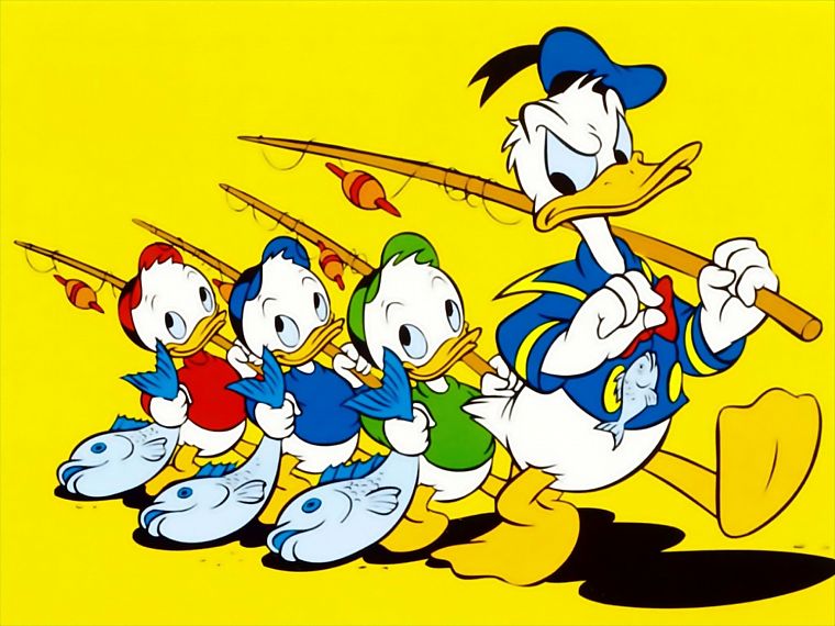 Disney Company, yellow, Donald Duck - desktop wallpaper