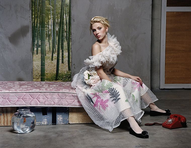 women, Scarlett Johansson, dress - desktop wallpaper