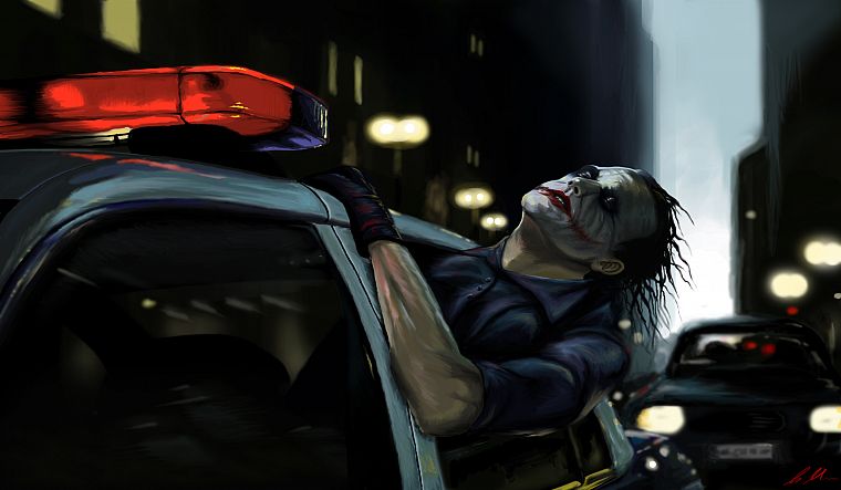 The Joker, artwork, The Dark Knight - desktop wallpaper