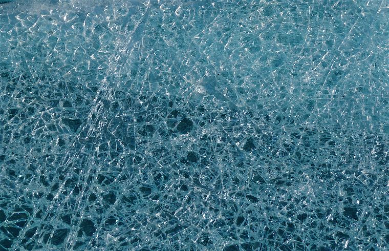 water, ice, pattern, broken, surface, crack - desktop wallpaper