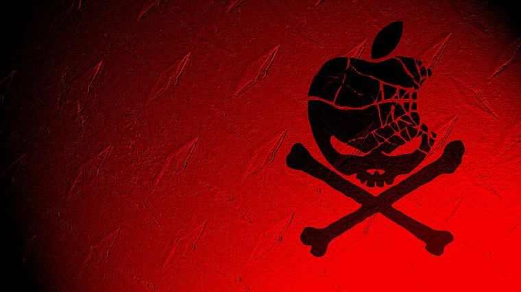 red, Apple Inc., pirates - desktop wallpaper